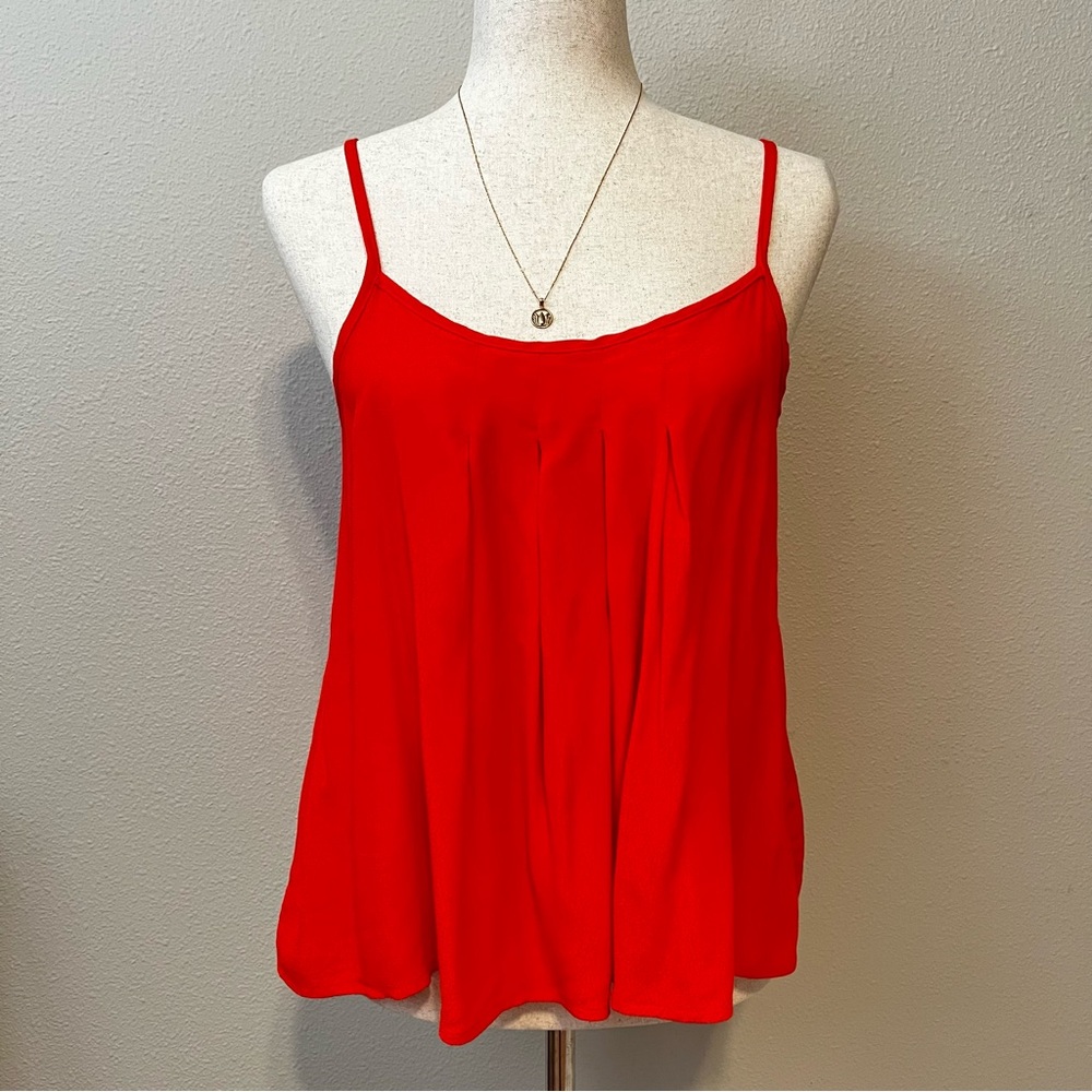 Women’s Forever 21 Tangerine Red Criss-Cross Back Cami Tank - Small 🍊